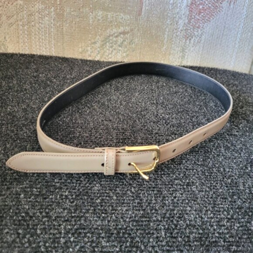 AMERICAN APPAREL Women's Light Brown/Tan Belt with Gold Buckle XXS